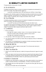 Preview for 12 page of Ki Mobility Axiom SP Fluid User Instruction Manual & Warranty