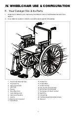 Preview for 18 page of Ki Mobility Catalyst 5Vx User Instruction Manual & Warranty