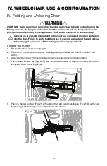 Preview for 30 page of Ki Mobility LIBERTY FT User Instruction Manual & Warranty