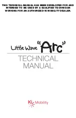 Preview for 1 page of Ki Mobility Little Wave Arc Technical Manual