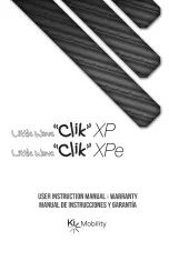 Ki Mobility Little Wave Clik XP User Instruction Manual & Warranty предпросмотр