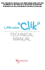 Предварительный просмотр 1 страницы Ki Mobility Little Wave Clik Technical Manual