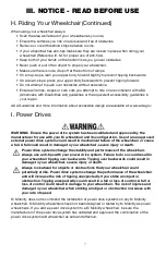 Предварительный просмотр 9 страницы Ki Mobility Little Wave User Instruction Manual & Warranty