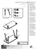 Предварительный просмотр 1 страницы KI Inquire Table Assembly Instructions