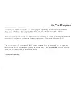 Preview for 2 page of Kia 2000 Sportage Owner'S Manual