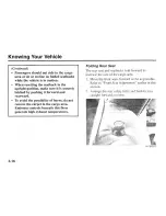 Preview for 26 page of Kia 2000 Sportage Owner'S Manual