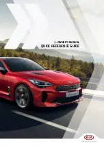 Предварительный просмотр 1 страницы Kia 2018 Stinger Owner'S Manual