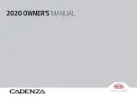 Предварительный просмотр 1 страницы Kia CADENZA 2020 Owner'S Manual