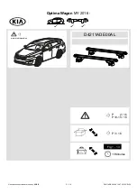 Preview for 1 page of Kia D4211ADE00AL Installation Instructions Manual