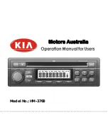 Kia HM-3700 Operation Manual предпросмотр