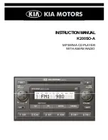 Kia K200SO-A Instruction Manual предпросмотр