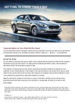 Preview for 2 page of Kia K900 2017 Features & Functions Manual