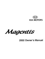 Kia Magentis 2002 Owner'S Manual preview