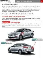 Preview for 5 page of Kia OPTIMA plug-in hybrid Emergency Rescue Manual Manual