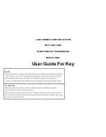 Kia RED301-2WAY User Manual For Key preview