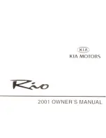 Kia Rio 2001 Owner'S Manual предпросмотр