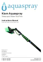 Предварительный просмотр 1 страницы KIAM Aquaspray Telescopic Water Fed Pole Instruction Manual