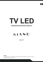 Kiano Slim TV Original User Manual preview