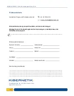 Preview for 108 page of Kibernetik Nanyo 25aa Operating Manual