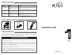 Preview for 1 page of KIBI Cubic KBF1003 Installation Manual