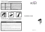 Preview for 1 page of KIBI Infinity KBF1006 Installation Manual