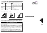 KIBI Mirage KBF1001 Installation Manual preview