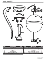 Preview for 2 page of Kichler Lighting 0831588 Manual