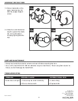 Preview for 8 page of Kichler Lighting 0986286 Instruction Manual