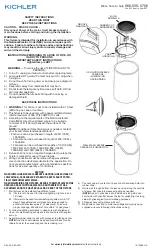 Kichler Lighting 15088BK Quick Start Manual предпросмотр