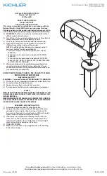 Kichler Lighting 16070 27R Series Installation Instructions предпросмотр