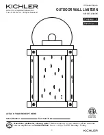 Предварительный просмотр 1 страницы Kichler Lighting 39495 Manual