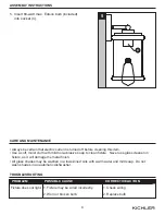 Предварительный просмотр 6 страницы Kichler Lighting 39495 Manual