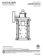 Предварительный просмотр 11 страницы Kichler Lighting 39502 Manual