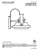 Предварительный просмотр 9 страницы Kichler Lighting 39532 Manual