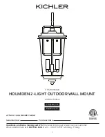 Kichler Lighting 39543 Assembly Instructions Manual preview