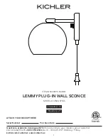 Kichler Lighting 5024099 Instructions Manual предпросмотр