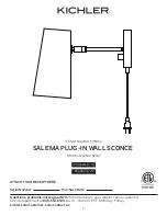 Предварительный просмотр 1 страницы Kichler Lighting 5024100 Instructions Manual