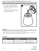 Предварительный просмотр 28 страницы Kichler Lighting 5024106 Instructions Manual