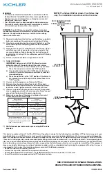 Предварительный просмотр 1 страницы Kichler Lighting AMBER VALLEY Series Manual