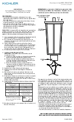 Предварительный просмотр 4 страницы Kichler Lighting AMBER VALLEY Series Manual