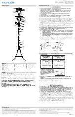 Предварительный просмотр 1 страницы Kichler Lighting Hampshire 13.25 Installation Instructions