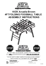 KICK Arcadia Brown Assembly Instructions Manual preview