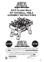 KICK Cavalier Black Assembly Instructions Manual preview