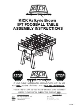 KICK Valkyrie Brown Assembly Instructions Manual предпросмотр