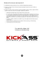 Preview for 19 page of KickAss DUAL ZONE Operation Manual