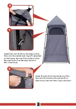 Предварительный просмотр 4 страницы KickAss PORTABLE SHOWER TENT Manual