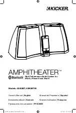 Предварительный просмотр 1 страницы Kicker 40iK5BT Owner'S Manual