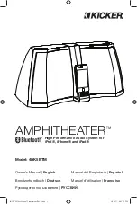 Kicker AMPHITHEATER 40iK5BTM Owner'S Manual preview