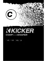 Kicker Comp C10 Owner'S Manual preview