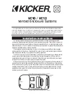 Kicker Comp VC12 Installation Instructions preview